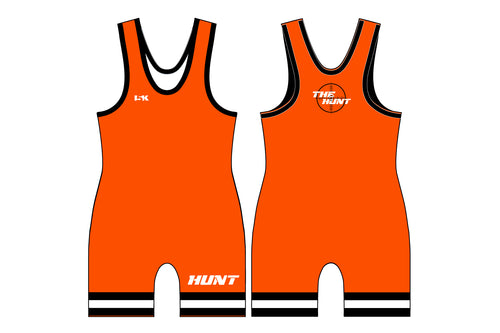 The Hunt Wrestling Sublimated Singlet - Design 2 (Orange)