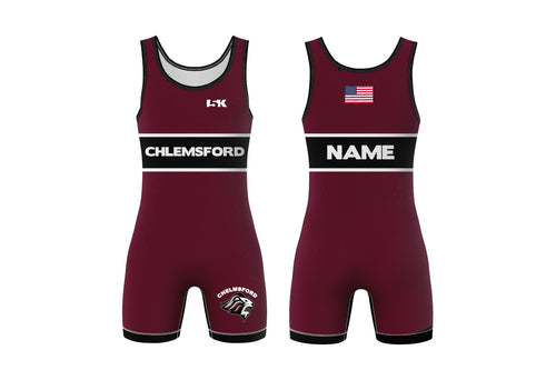 Chelmsford Youth Wrestling Sublimated Men's Singlet - Design 1