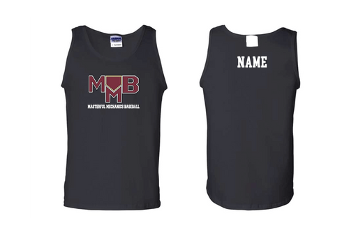 Masterful Mechanics Baseball Men's Tank Top - Black