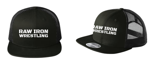 Raw Iron Wrestling New Era Snapback Hat - Black