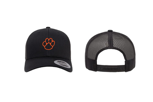 Hackettstown Football Mesh Trucker Hat - Black