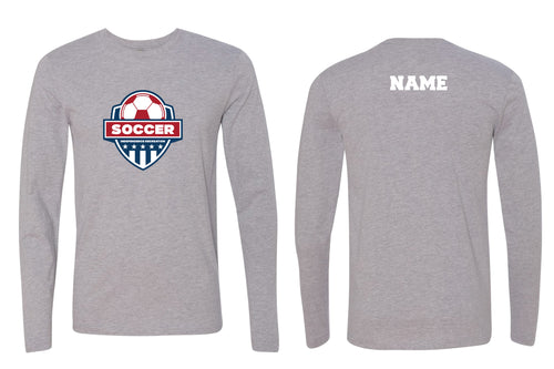 Independence Rec Soccer Cotton Long Sleeve Shirt - Grey