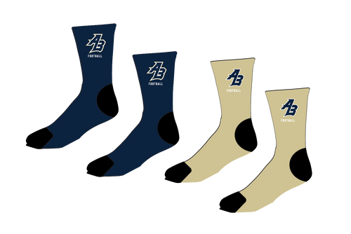 Acton Boxborough Football Sublimated Socks - Navy/Vegas