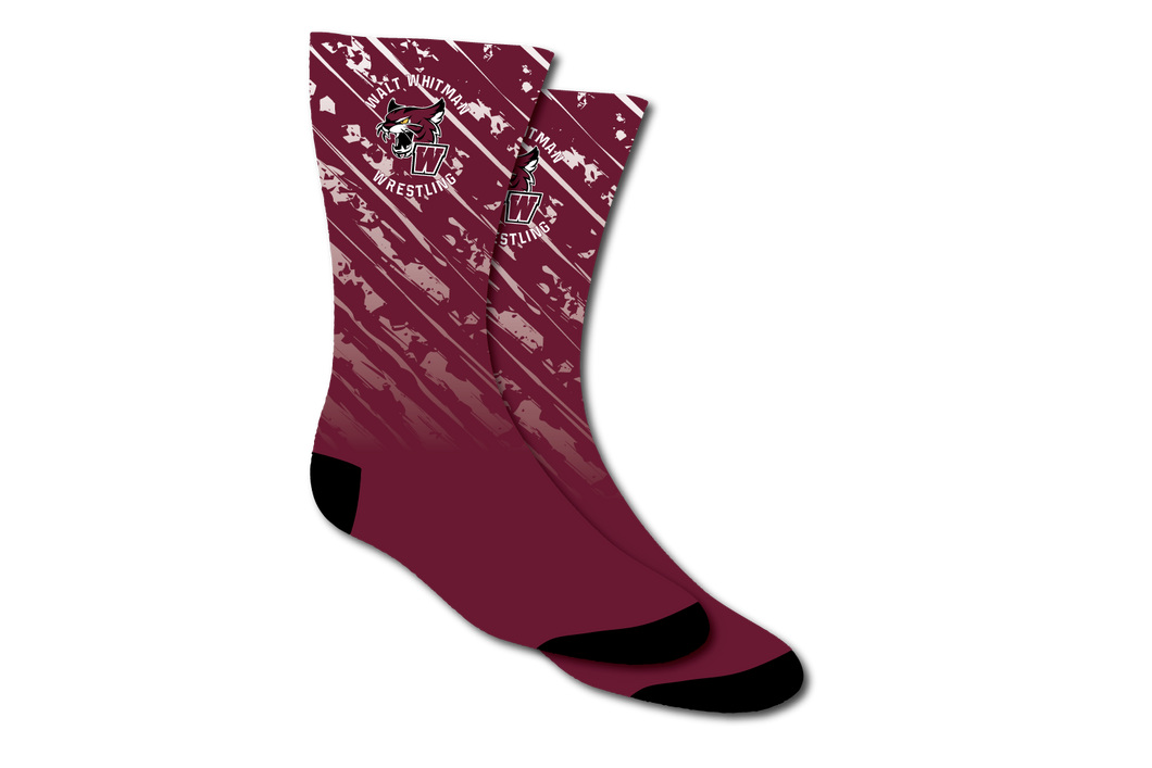 Wildcats Wrestling Sublimated Socks