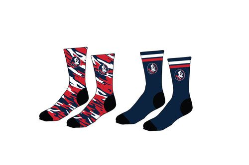 Northampton Indians Football Sublimated Socks