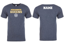 Pequannock Queens Soccer Soft Cotton Crew Tee - Navy