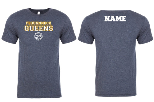 Pequannock Queens Soccer Soft Cotton Crew Tee - Navy