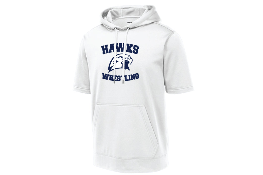 Plainview Hawks Wrestling Performance Hoodie - White
