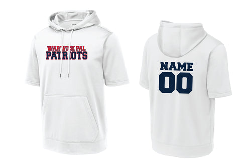 Warwick Pal Patriots Football SS Performance Hoodie - White