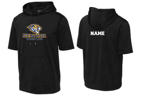 Central Wrestling SS Performance Hoodie - Black