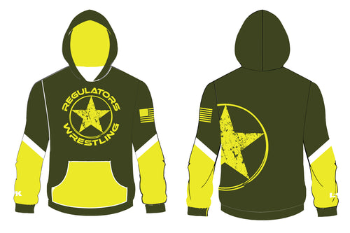 North Shelby Wrestling Sublimated Hoodie - Army Green