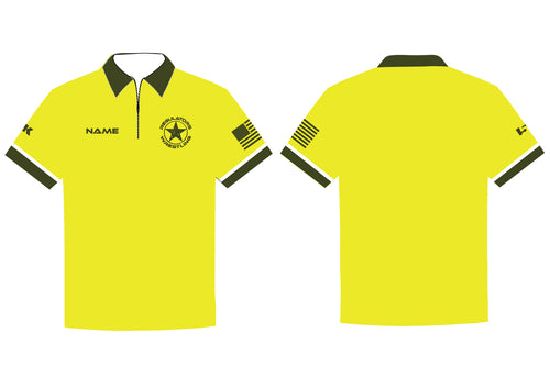 North Shelby Wrestling Sublimated Polo Shirt - Yellow