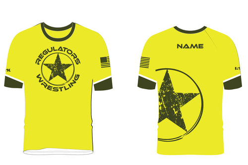 North Shelby Wrestling Sublimated Fight Shirt - Yellow