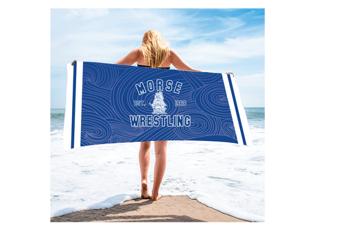 Morse Wrestling Sublimated Beach Towel