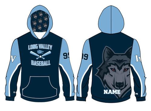 Long Valley Baseball Sublimated Hoodie - Design 1