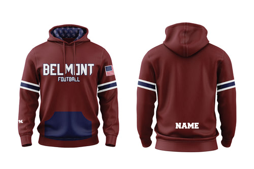 Belmont Marauders Football Sublimated Hoodie