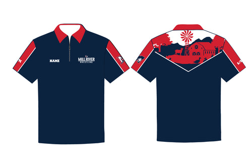 Mill River Wrestling Sublimated Polo Shirt - Design 2