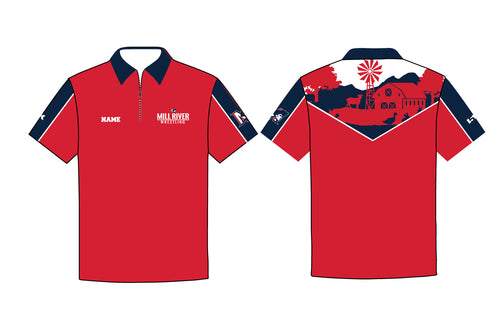 Mill River Wrestling Sublimated Polo Shirt - Design 1