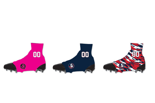 Northampton Indians Football Cleat Covers - Navy / Pink / Camo