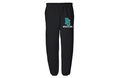 Plymouth South Wrestling Cotton Sweatpants - Black
