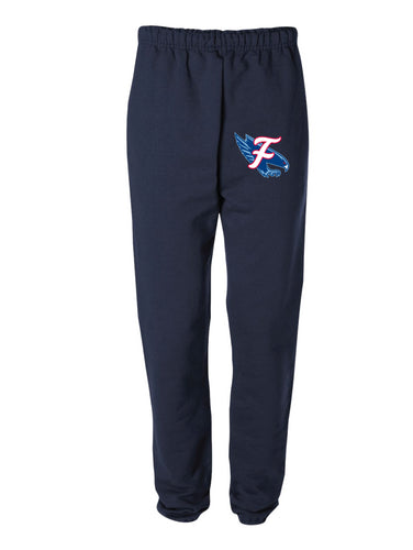 Falcons Baseball Cotton Sweatpants - Design 2 (Navy)