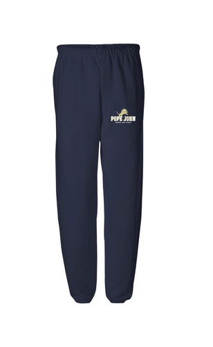 Pope John Track & Field Cotton Sweatpants - Navy