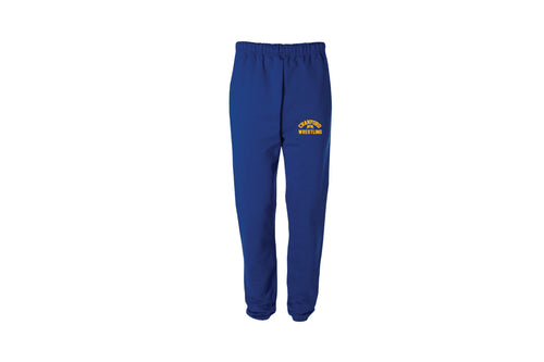 Cranford Wrestling Cotton Sweatpants - Royal