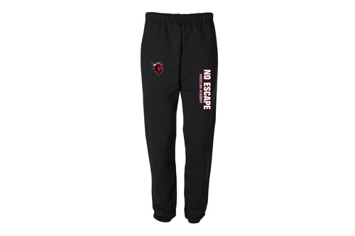No Escape Wrestling Academy Cotton Sweatpants - Black