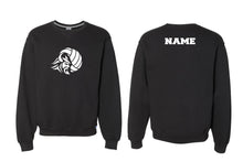 NVD Cotton Crewneck Sweatshirt Design 1 - Black