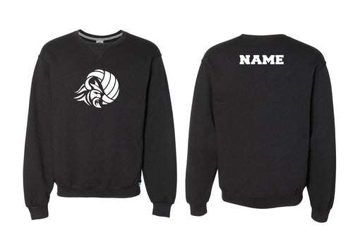 NVD Cotton Crewneck Sweatshirt Design 1 - Black