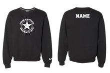 North Shelby Wrestling Cotton Crewneck Sweatshirt - Black