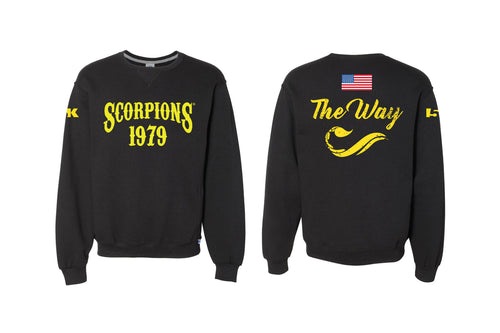 [NEW] Scorpions Wrestling Cotton Crewneck Sweatshirt - Black (Design 3)