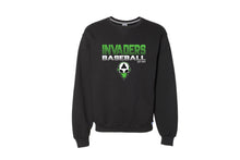 Invaders Baseball Cotton Crewneck Sweatshirt - Black