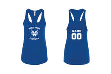 Wood-Ridge Blue Devils Ladies' Cotton Tank Top - Royal (Football)