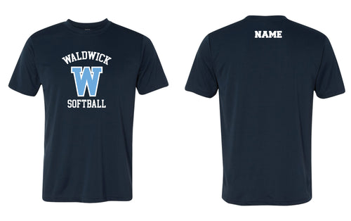 Waldwick Softball Dryfit Performance Tee - Navy