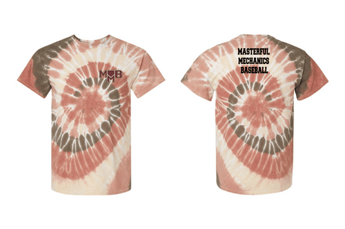 Masterful Mechanics Baseball Tie-Dye Crew Tee - Sequoia