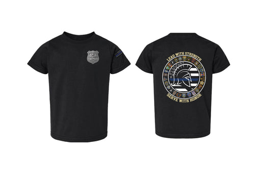 #135 Bergen County Police Academy TODDLER Cotton Crew Tee - Black