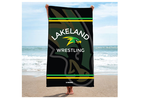 Lakeland Wrestling Sublimated Beach Towel