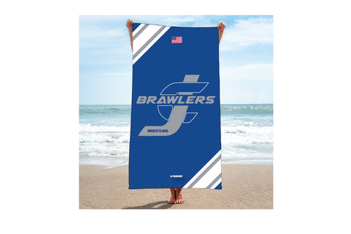 Brawlers Wrestling Sublimated Beach Towel