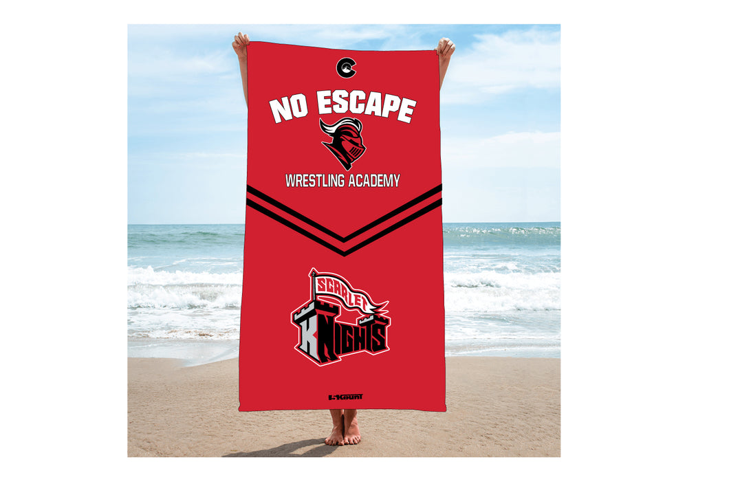 No Escape Wrestling Academy Sublimated Beach Towel
