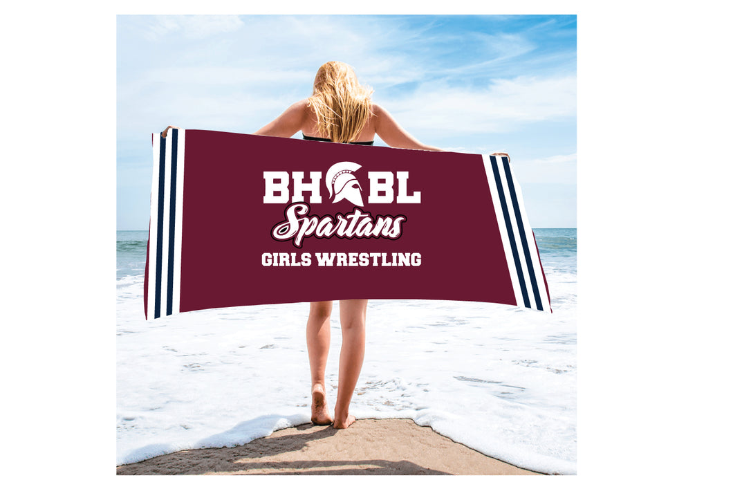 BHBL Wrestling Sublimated Beach Towel