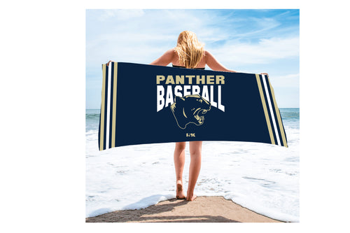 Platt Panther Baseball Sublimated Beach Towel