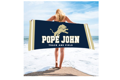 Pope John Track & Field Sublimated Beach Towel