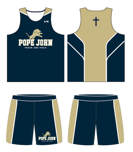 Pope John Track & Field Sublimated Uniform [Pinnie & Shorts]