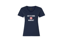 Dream Team Cotton Women's V-Neck Tee (Navy)