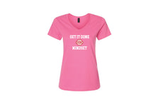 Dream Team Cotton Women's V-Neck Tee (Pink)