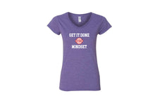 Dream Team Cotton Women's V-Neck Tee (Purple)