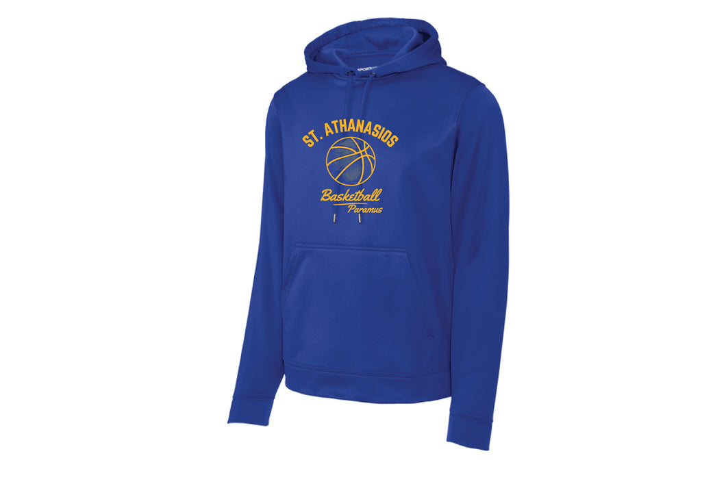 St. Athanasios Basketball Dryfit Performance Hoodie - Royal