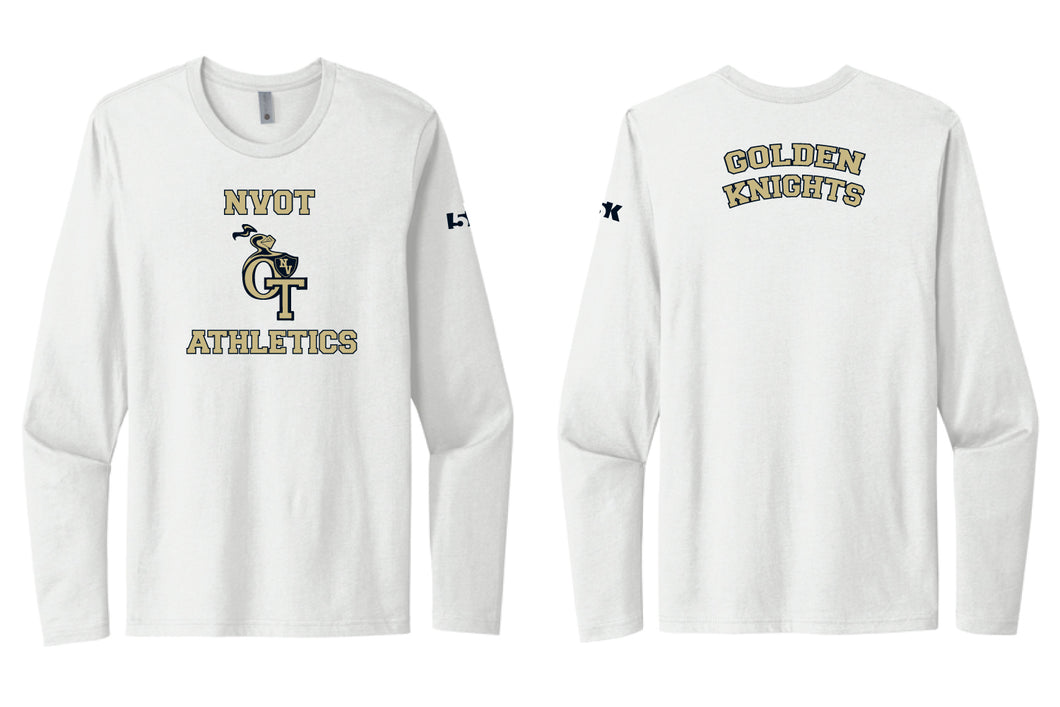 NVOT Athletics Cotton Long Sleeve Shirt - White