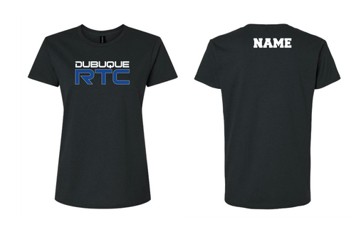 Dubuque RTC Cotton Women's Crew Neck Tee - Black